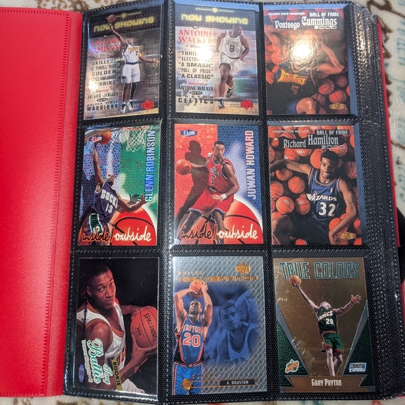 Topps Basketball Card Album - Red and Black